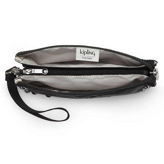 Sacs Kipling Creativity Extra Large Metallic Wristlet Noir | FR 1151JP